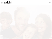 Tablet Screenshot of maxkin.com